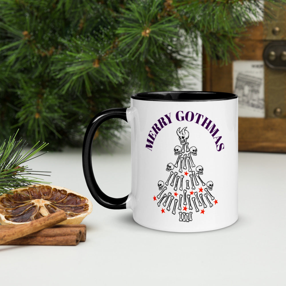 MERRY GOTHMAS- Mug with Color Inside