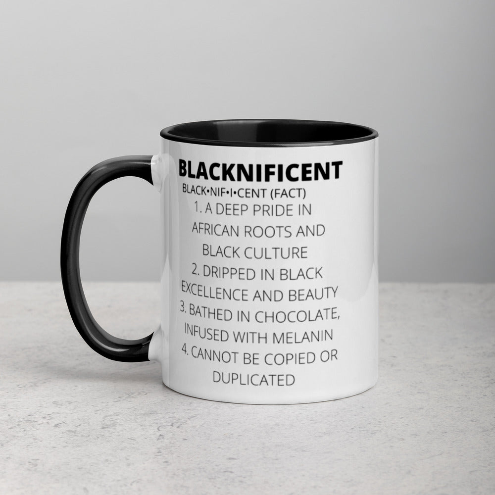 BLACKNIFICENT- Mug with Color Inside