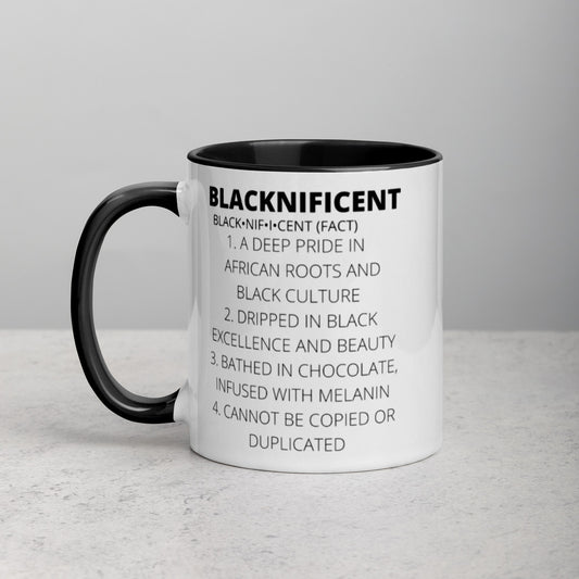 BLACKNIFICENT- Mug with Color Inside
