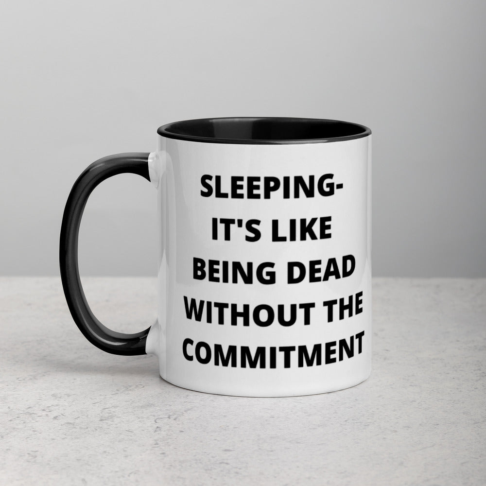 SLEEPING DEFINITION- Mug with Color Inside
