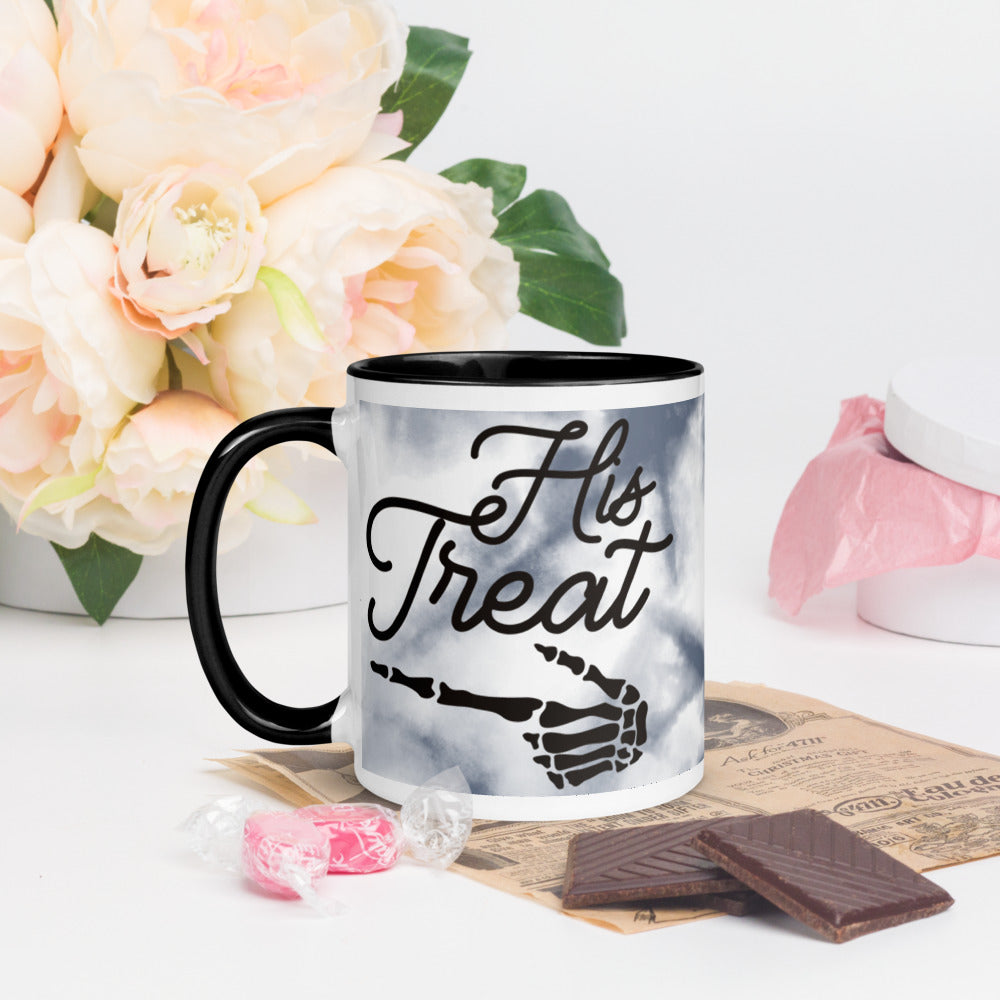 HIS TREAT- Mug with Color Inside