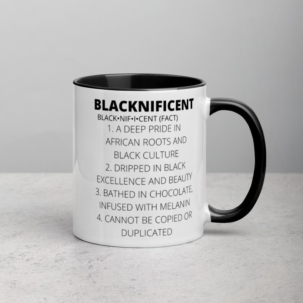 BLACKNIFICENT- Mug with Color Inside