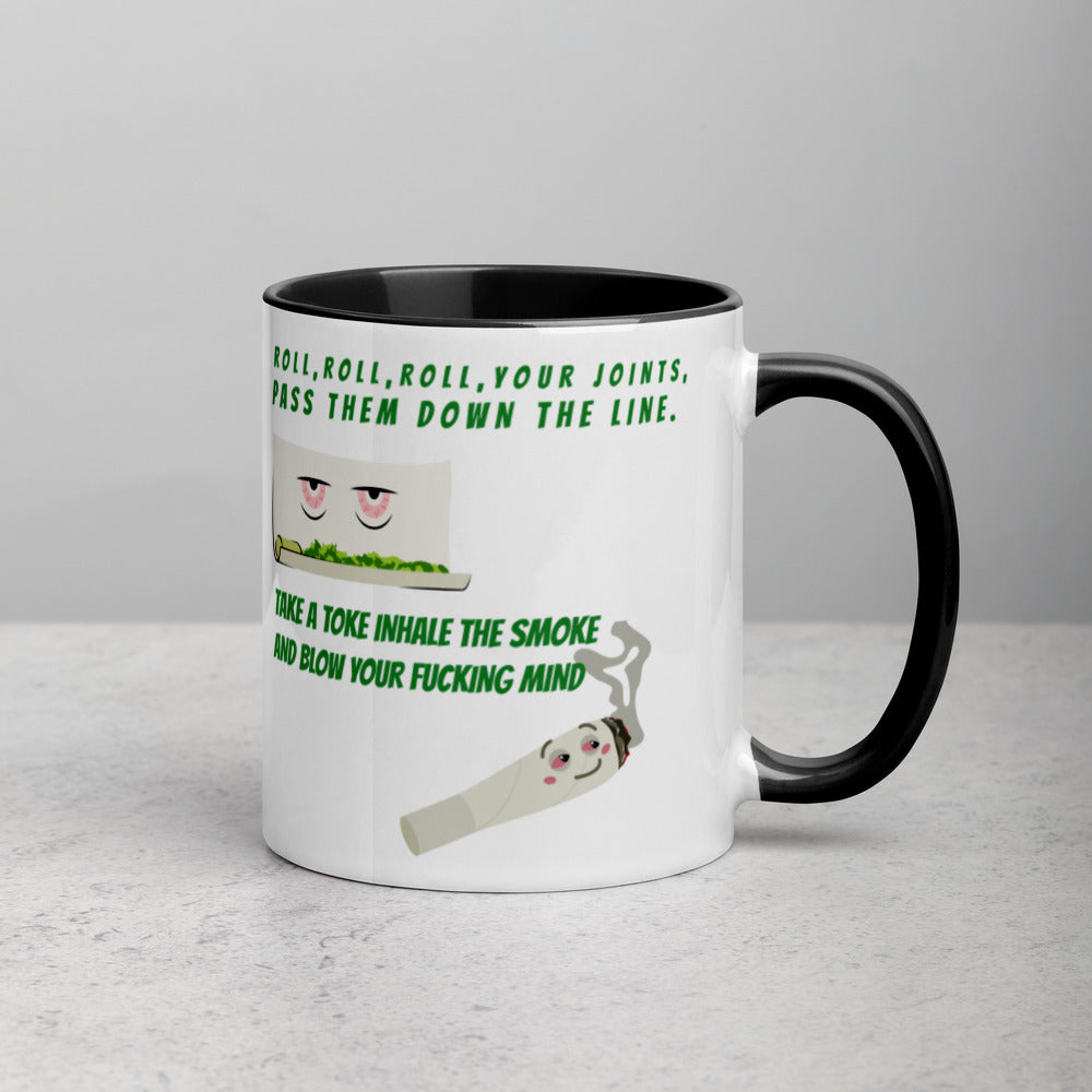 ROLL YOUR JOINT- Mug with Color Inside