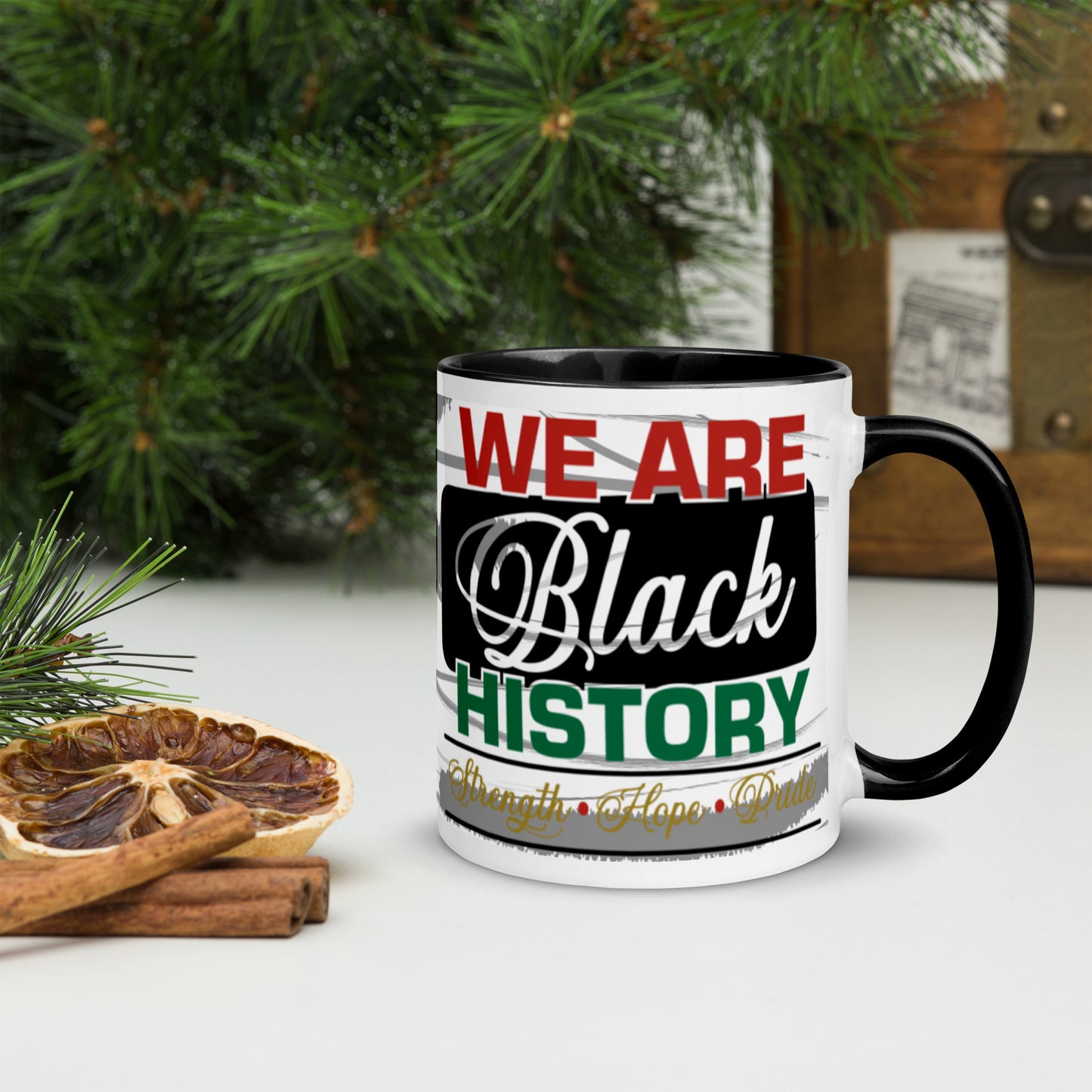 WE ARE BLACK HISTORY- Mug with Color Inside