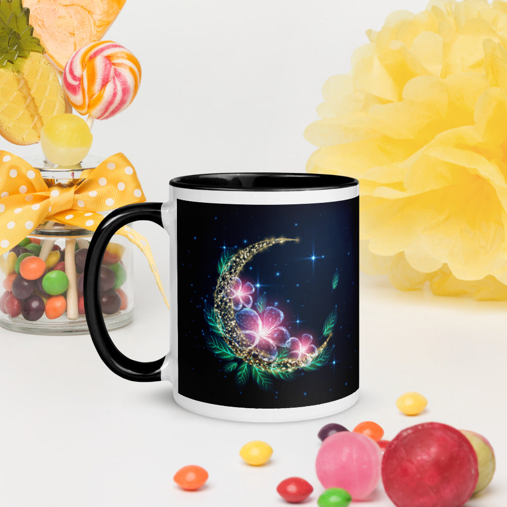 MOON BLOSSOM- Mug with Color Inside