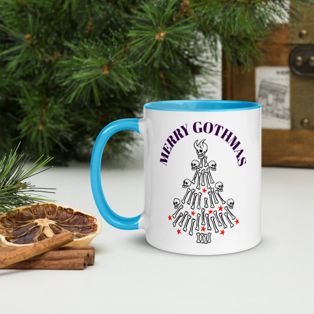 MERRY GOTHMAS- Mug with Color Inside