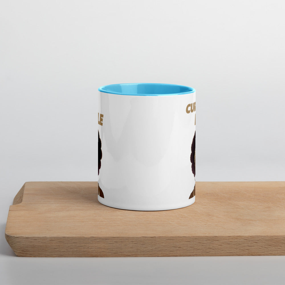 CURLS RULE- Mug with Color Inside