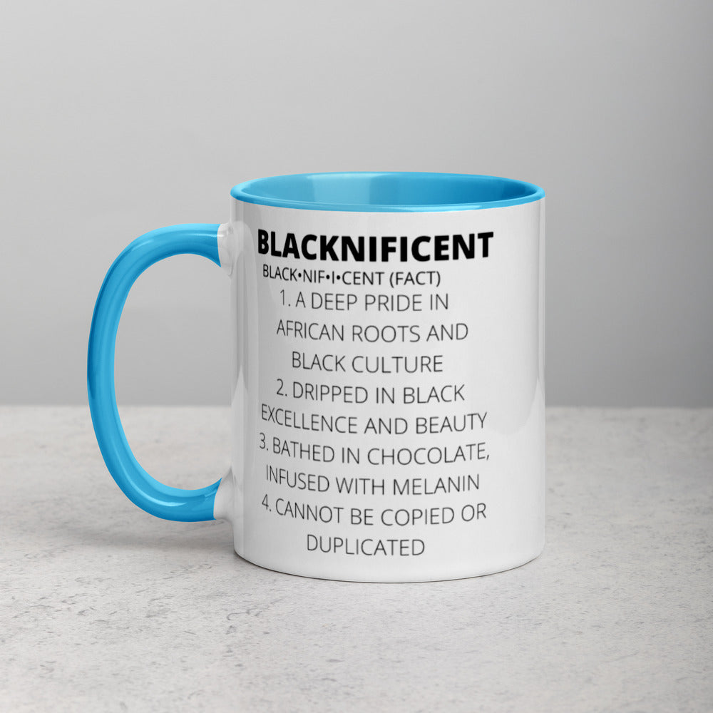 BLACKNIFICENT- Mug with Color Inside