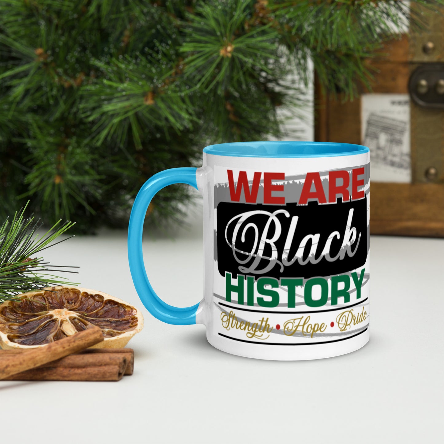 WE ARE BLACK HISTORY- Mug with Color Inside