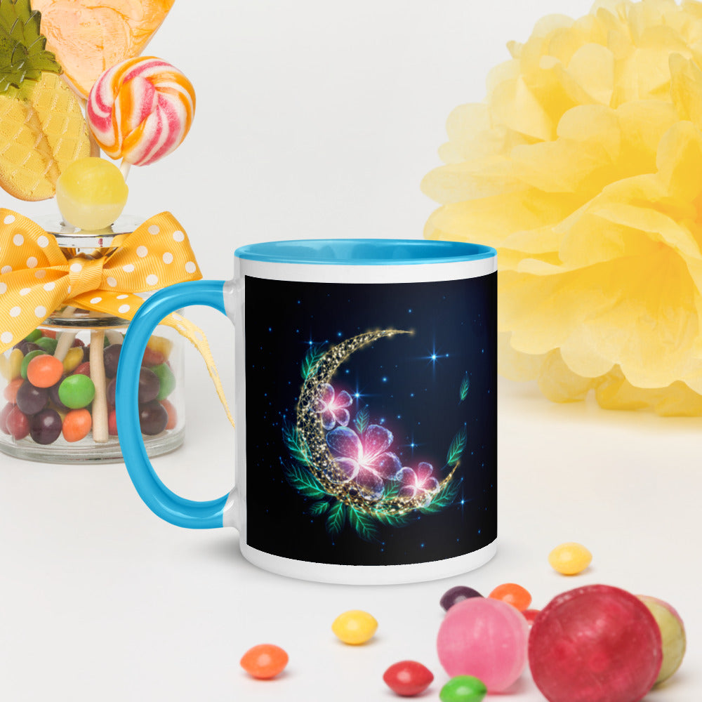 MOON BLOSSOM- Mug with Color Inside