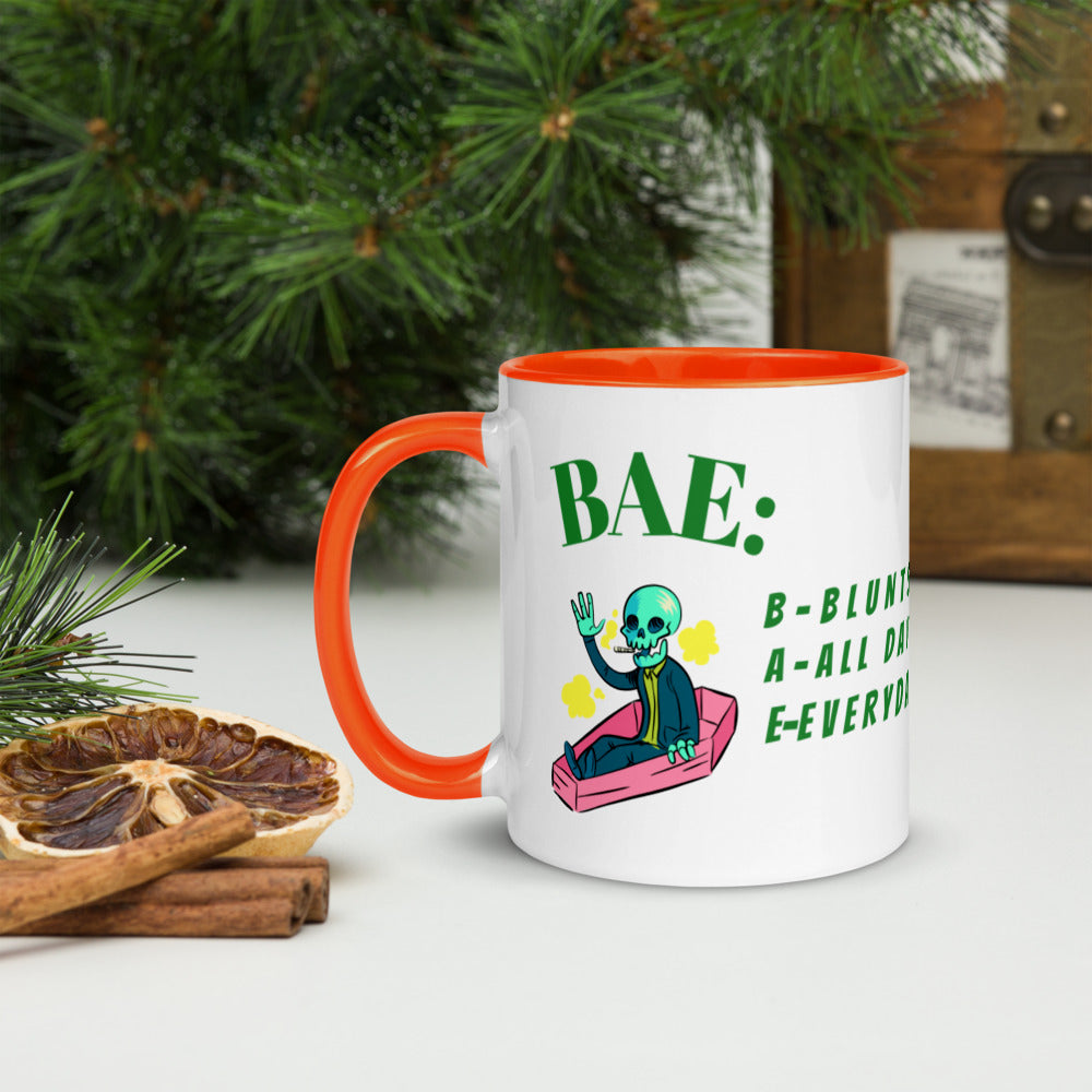 BAE- BLUNTS ALL DAY EVERYDAY- Mug with Color Inside