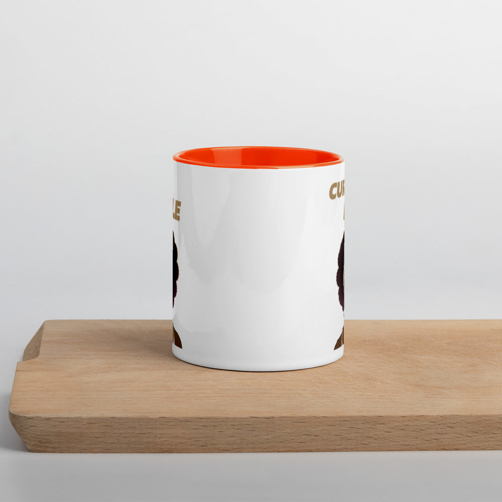 CURLS RULE- Mug with Color Inside