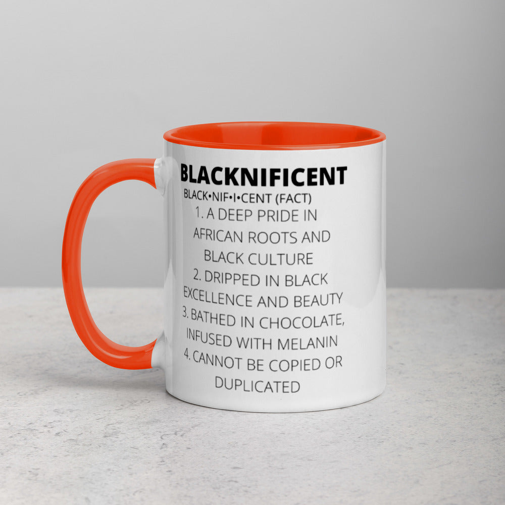 BLACKNIFICENT- Mug with Color Inside