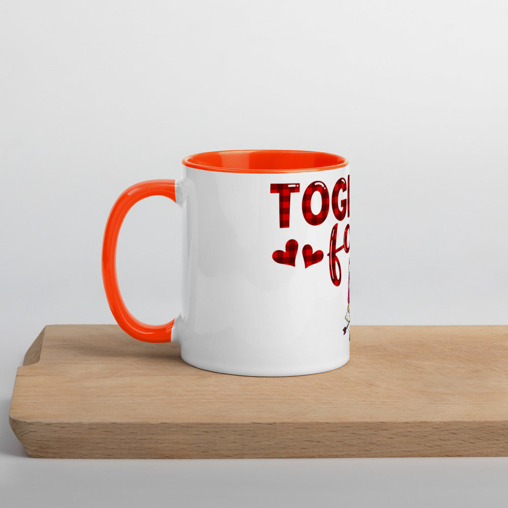 TOGETHER FOREVER <3- Mug with Color Inside