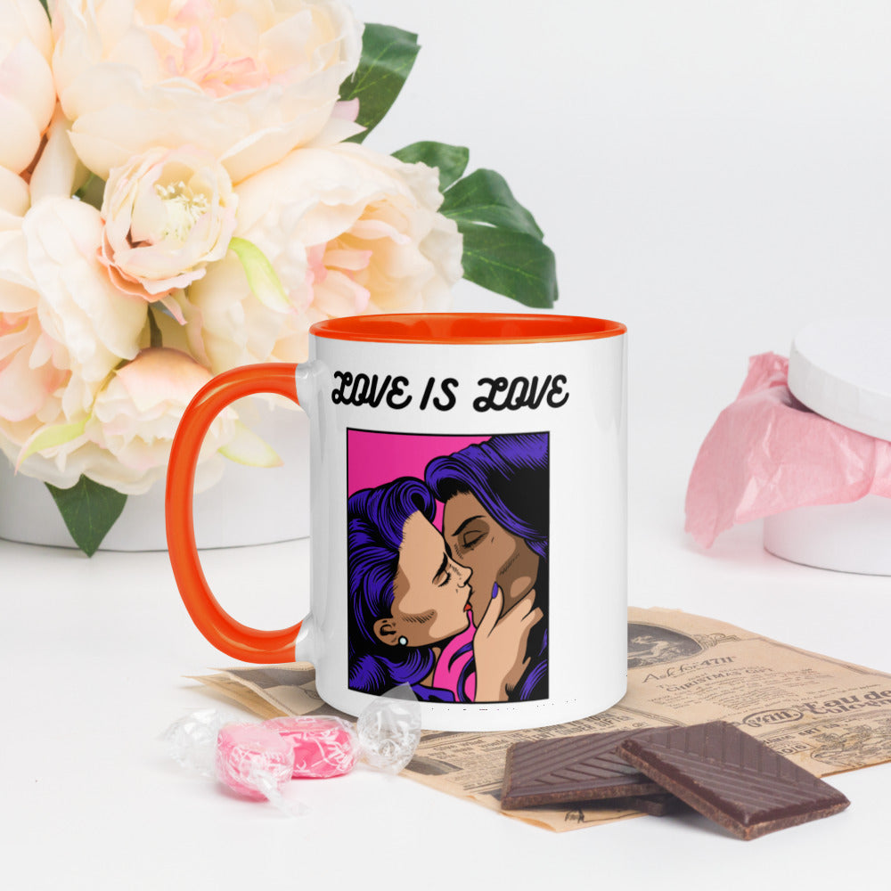 LOVE IS LOVE- Mug with Color Inside