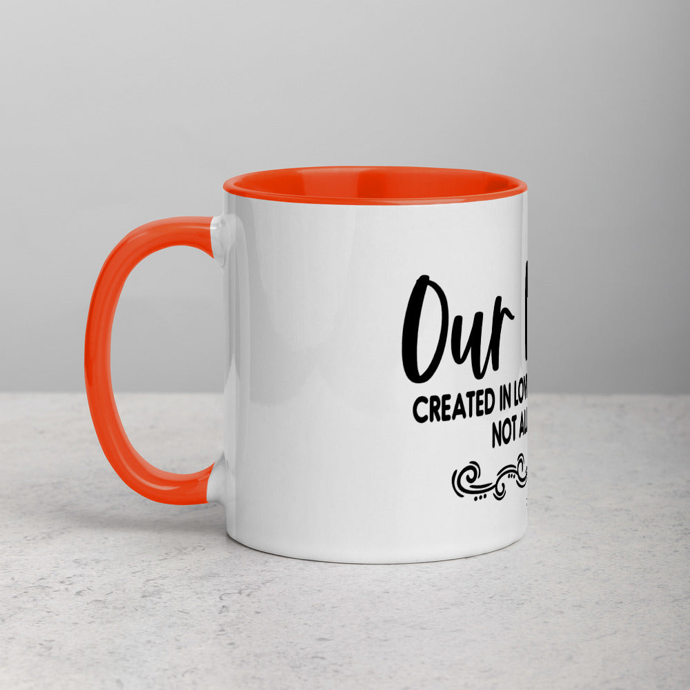 OUR FAMILY- Mug with Color Inside