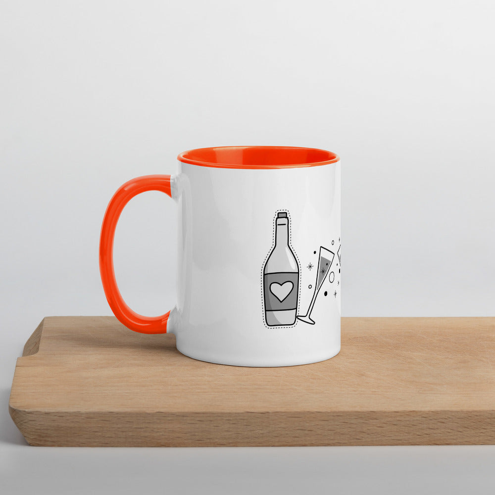 BAD AND BOOZY- Mug with Color Inside