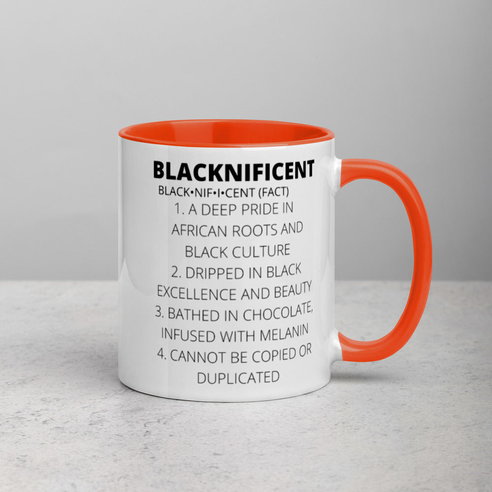 BLACKNIFICENT- Mug with Color Inside
