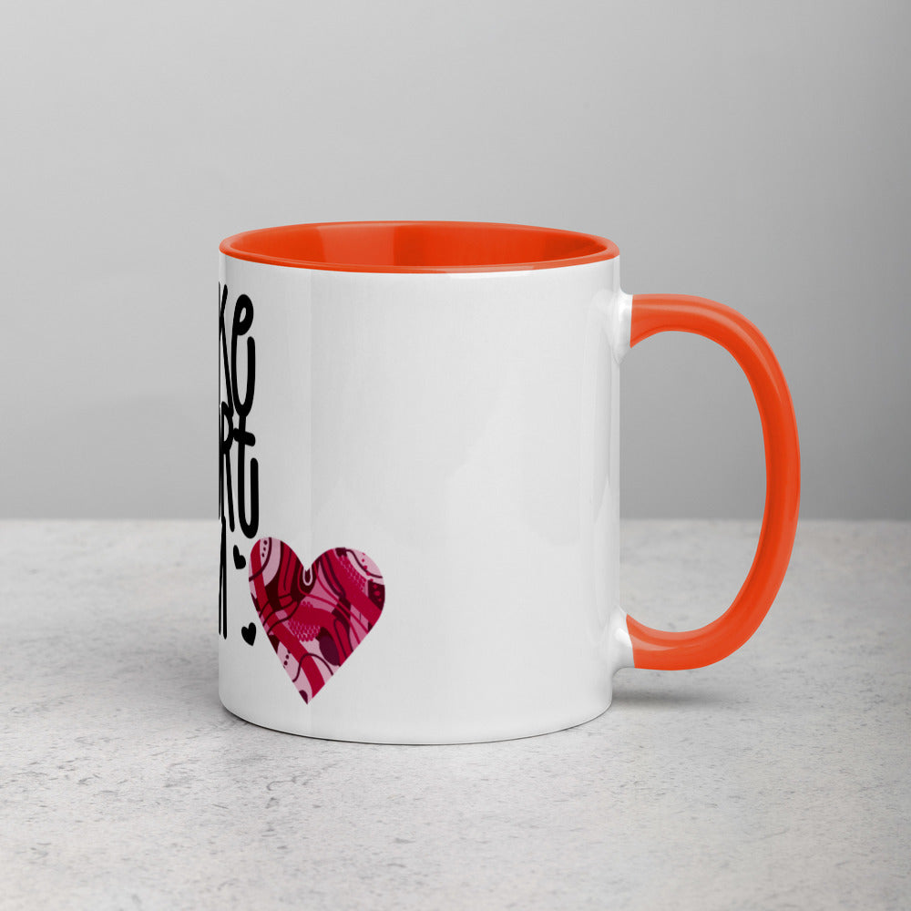 YOU MAKE MY HEART BLOOM <3- Mug with Color Inside