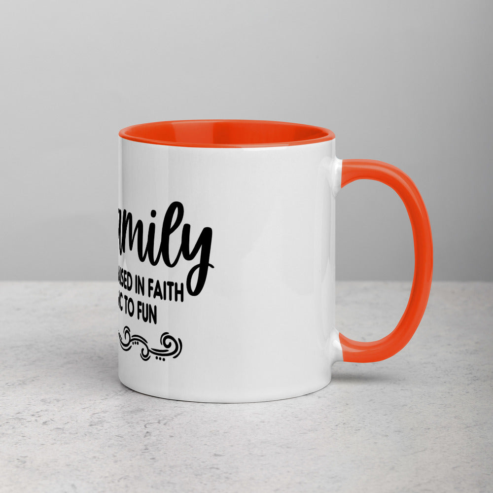 OUR FAMILY- Mug with Color Inside
