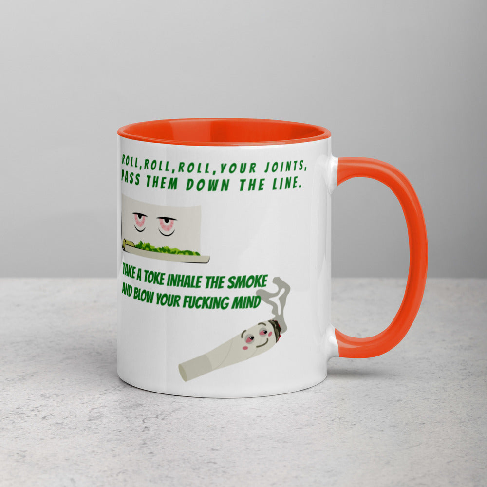 ROLL YOUR JOINT- Mug with Color Inside