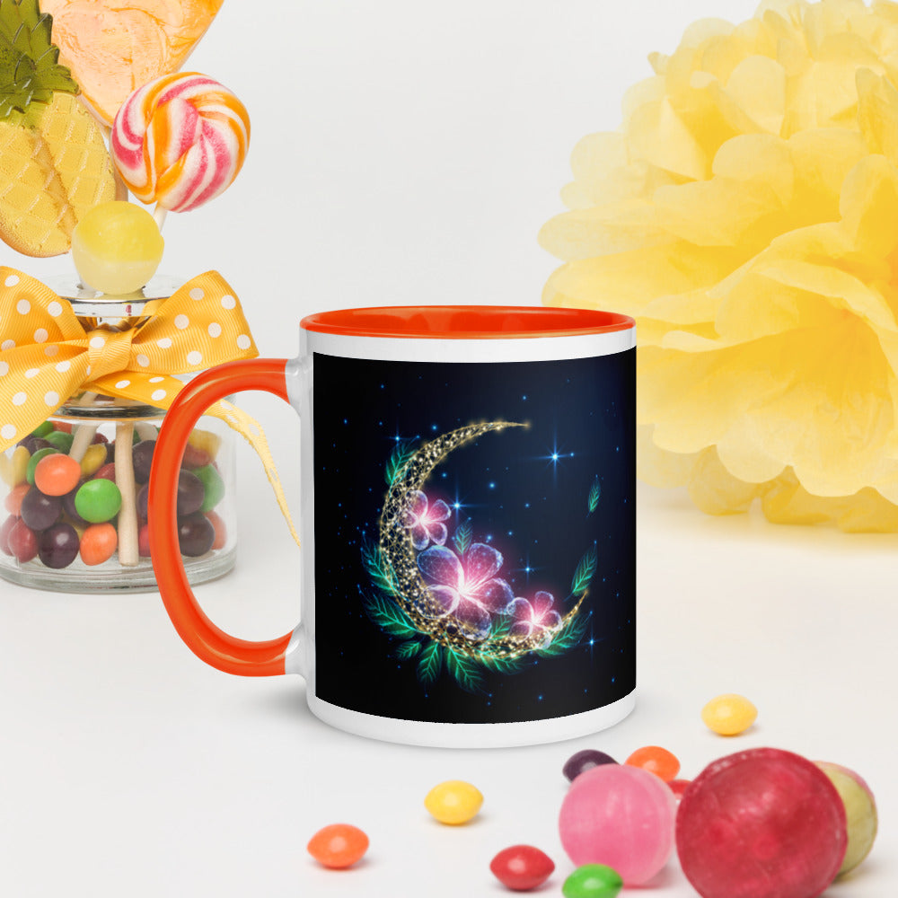 MOON BLOSSOM- Mug with Color Inside