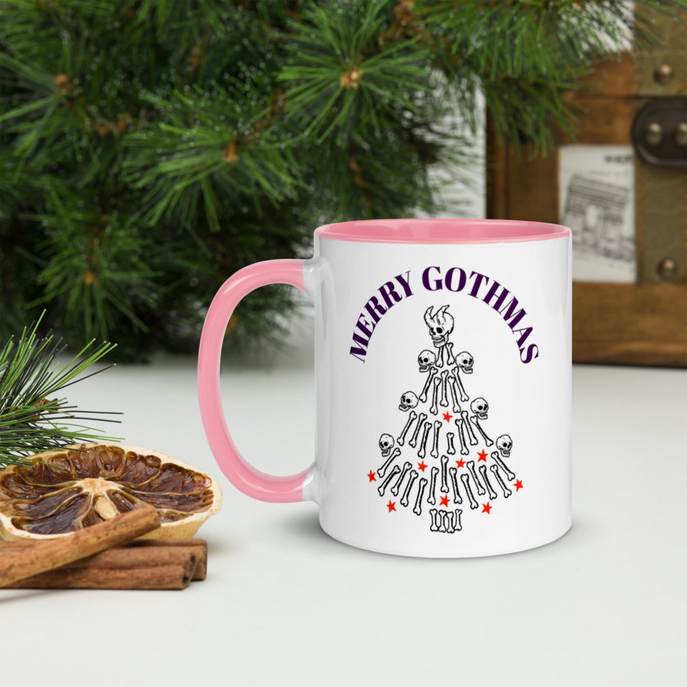 MERRY GOTHMAS- Mug with Color Inside