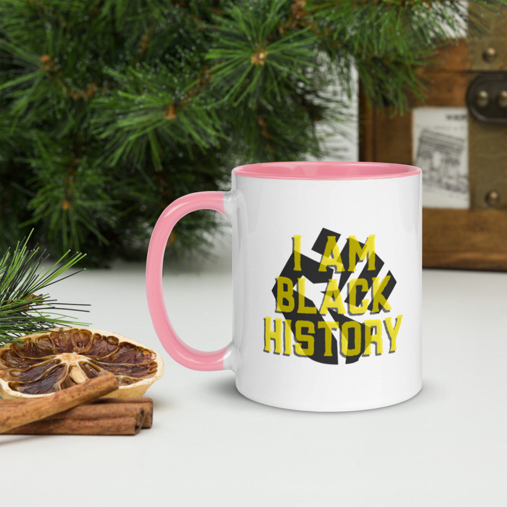 I AM BLACK HISTORY- Mug with Color Inside