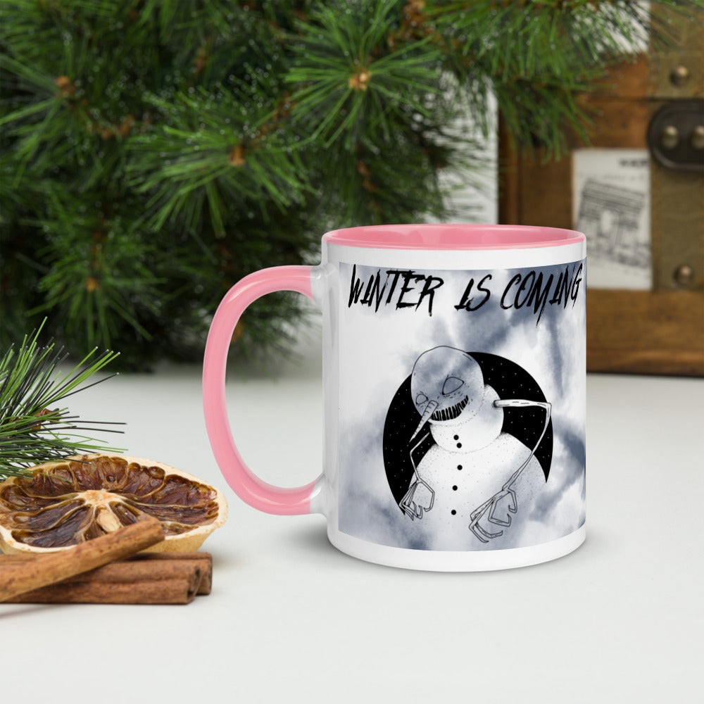 WINTER IS COMING- Mug with Color Inside
