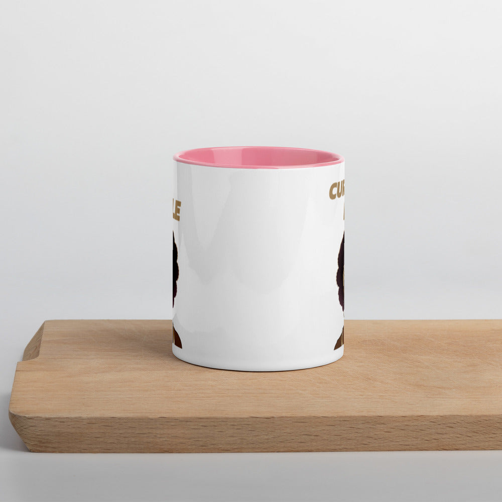 CURLS RULE- Mug with Color Inside