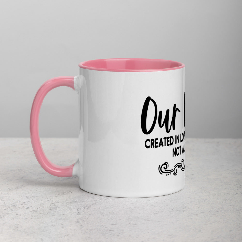 OUR FAMILY- Mug with Color Inside