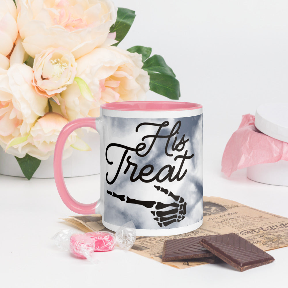 HIS TREAT- Mug with Color Inside