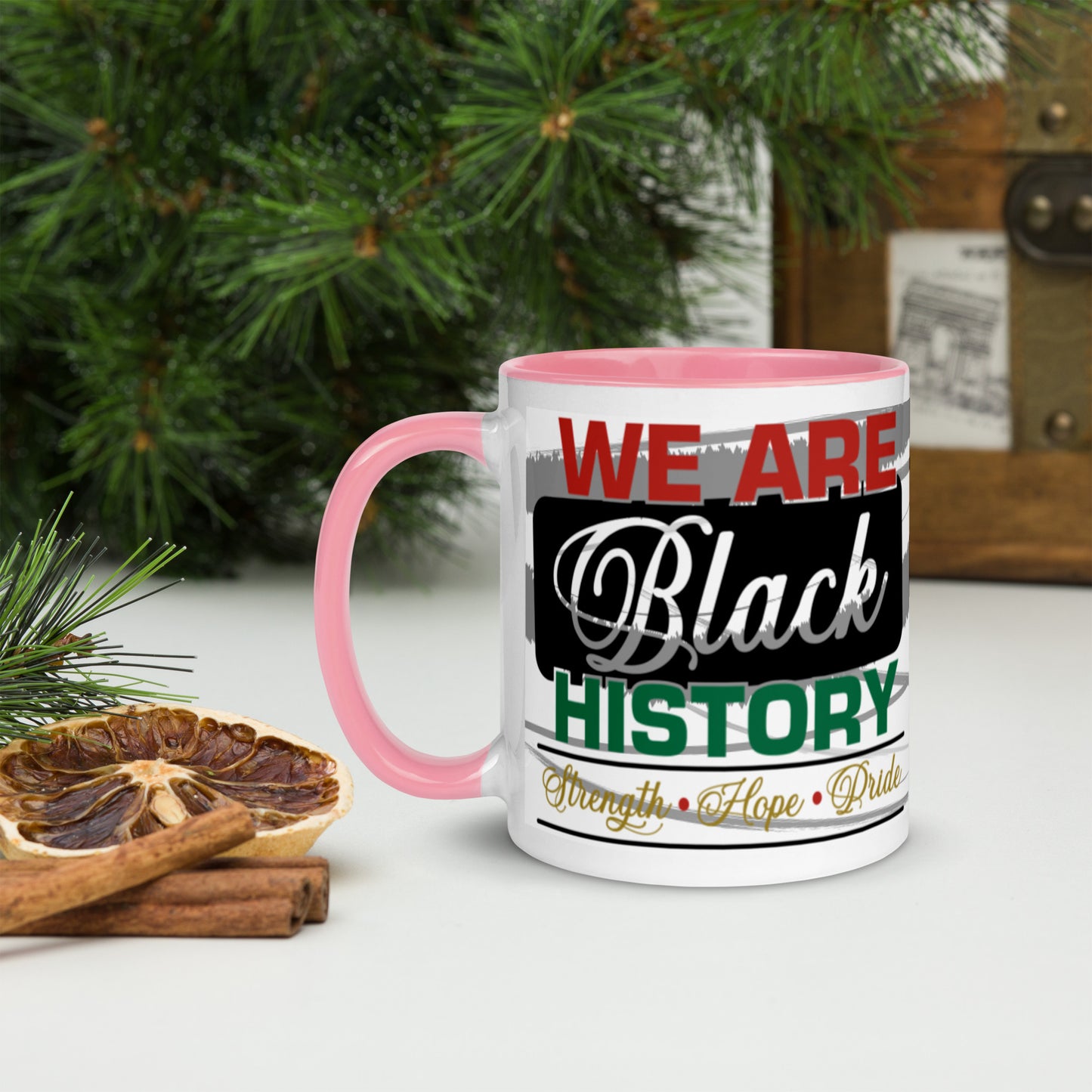 WE ARE BLACK HISTORY- Mug with Color Inside