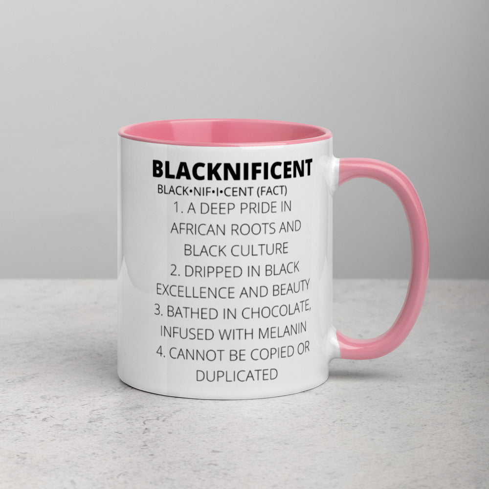 BLACKNIFICENT- Mug with Color Inside