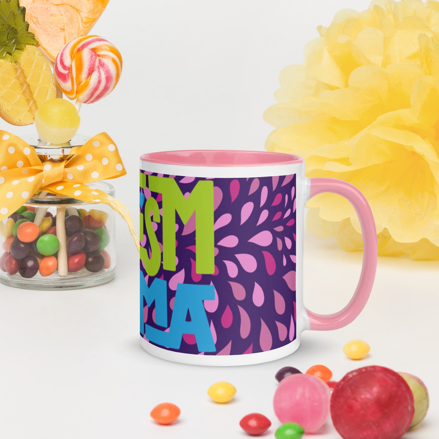 AUTISM MAMA- Mug with Color Inside
