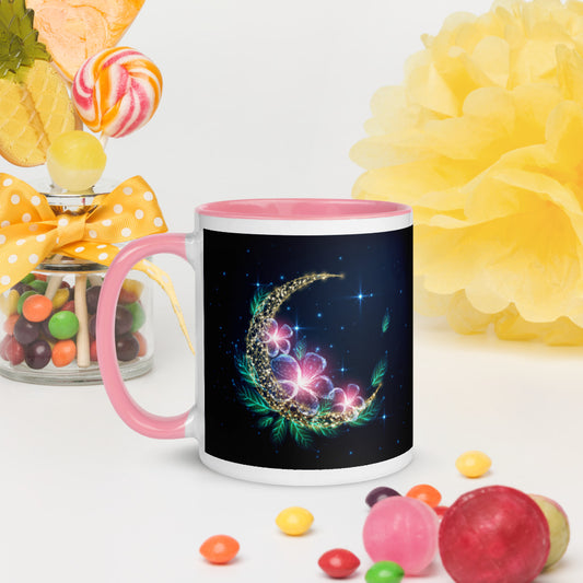 MOON BLOSSOM- Mug with Color Inside