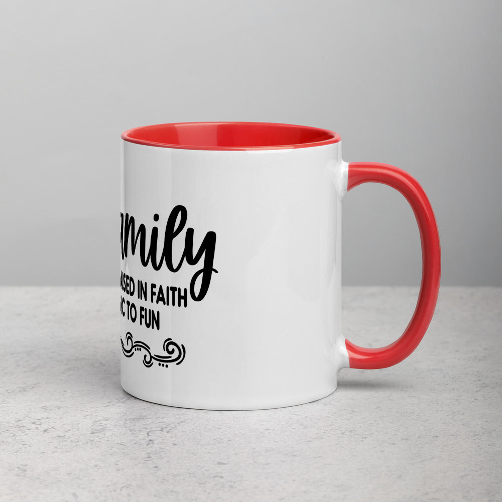 OUR FAMILY- Mug with Color Inside