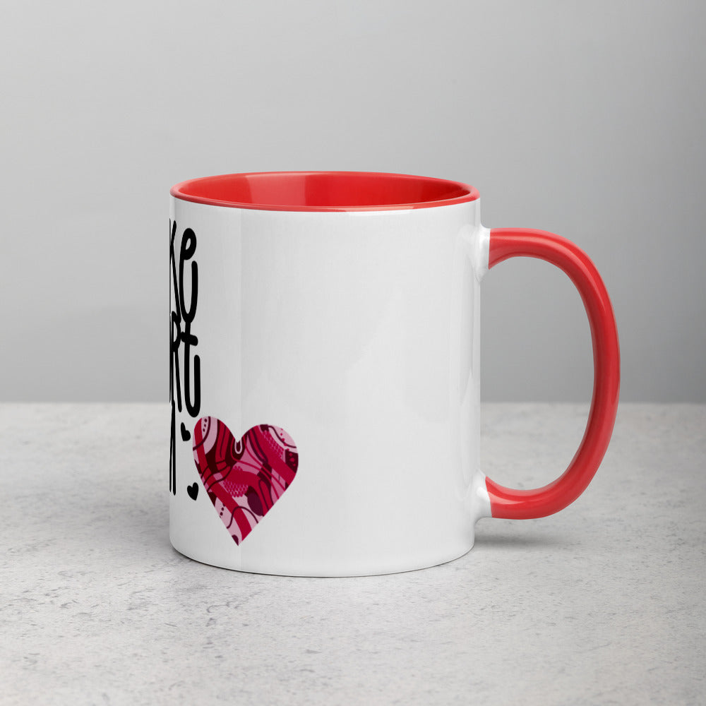 YOU MAKE MY HEART BLOOM <3- Mug with Color Inside
