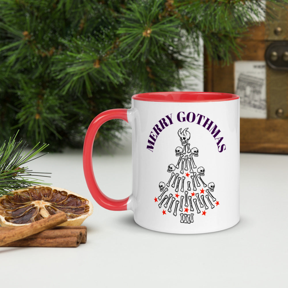 MERRY GOTHMAS- Mug with Color Inside