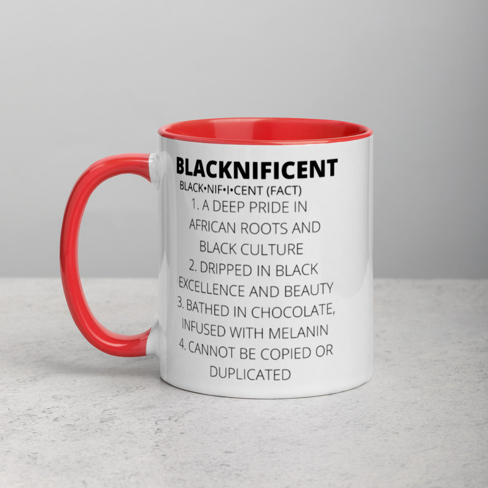 BLACKNIFICENT- Mug with Color Inside