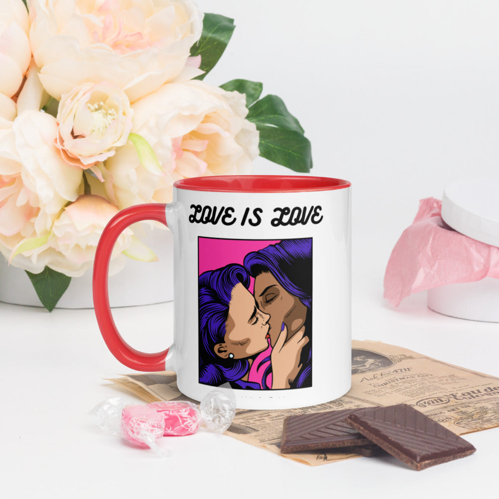 LOVE IS LOVE- Mug with Color Inside