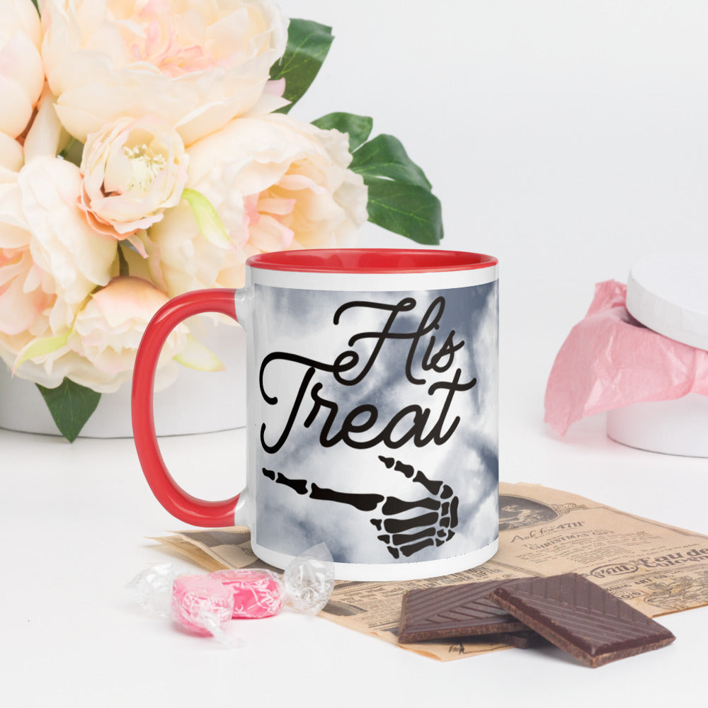 HIS TREAT- Mug with Color Inside