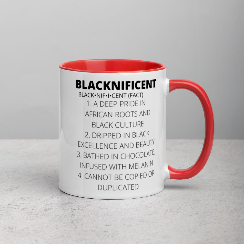 BLACKNIFICENT- Mug with Color Inside