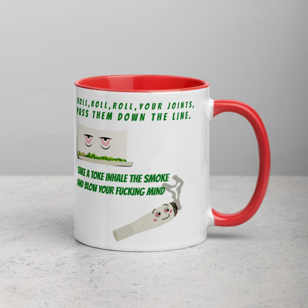 ROLL YOUR JOINT- Mug with Color Inside