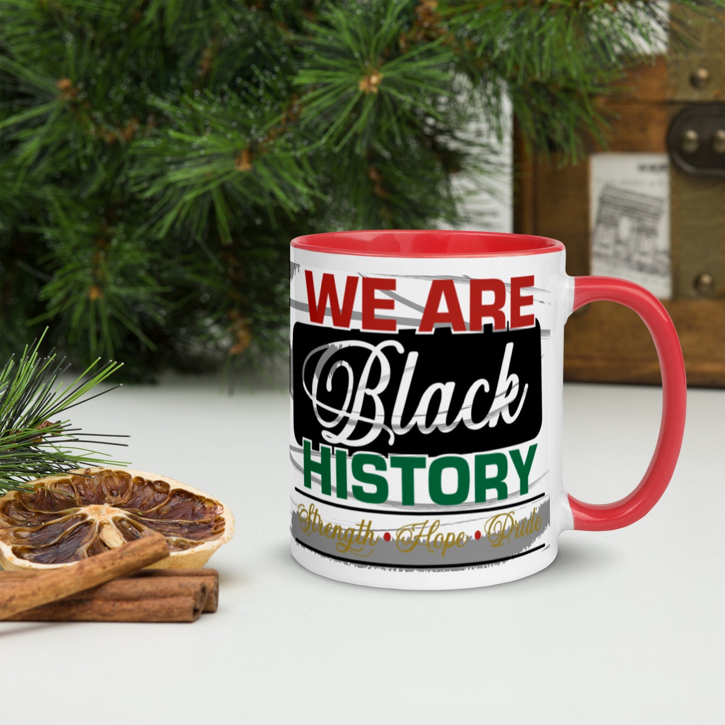 WE ARE BLACK HISTORY- Mug with Color Inside