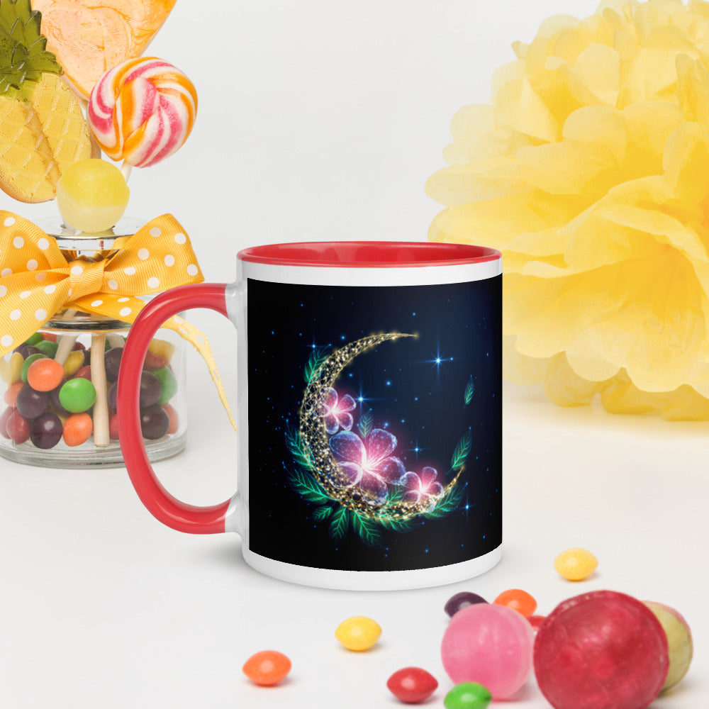 MOON BLOSSOM- Mug with Color Inside