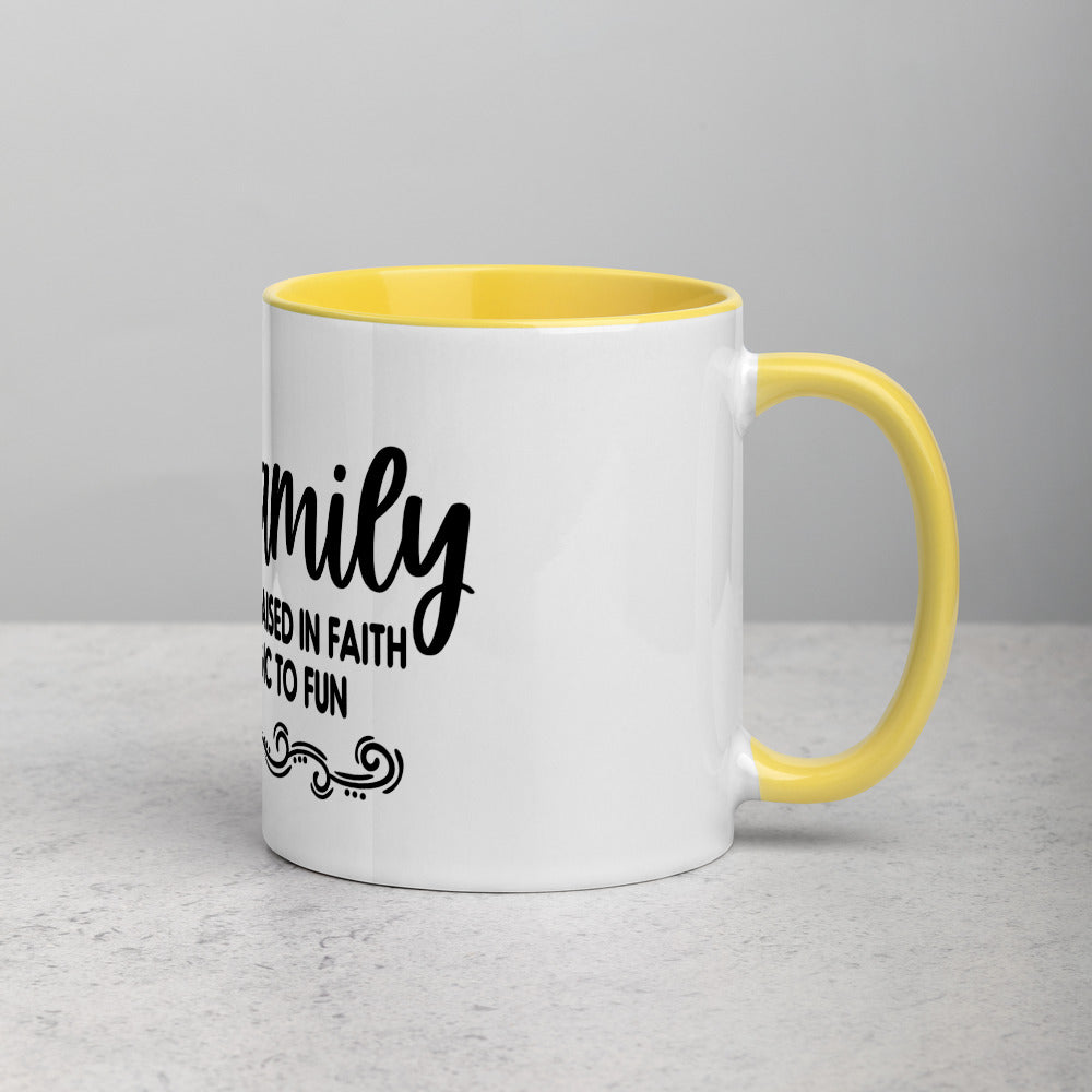 OUR FAMILY- Mug with Color Inside