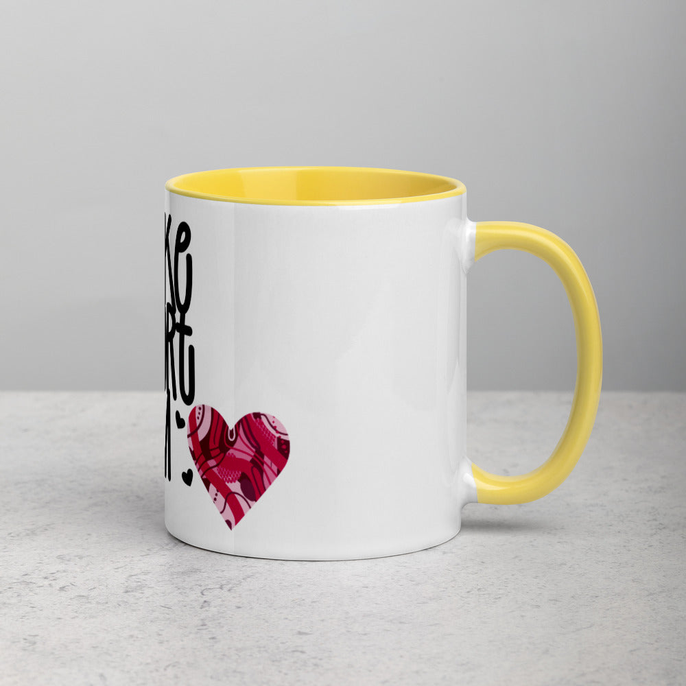 YOU MAKE MY HEART BLOOM <3- Mug with Color Inside