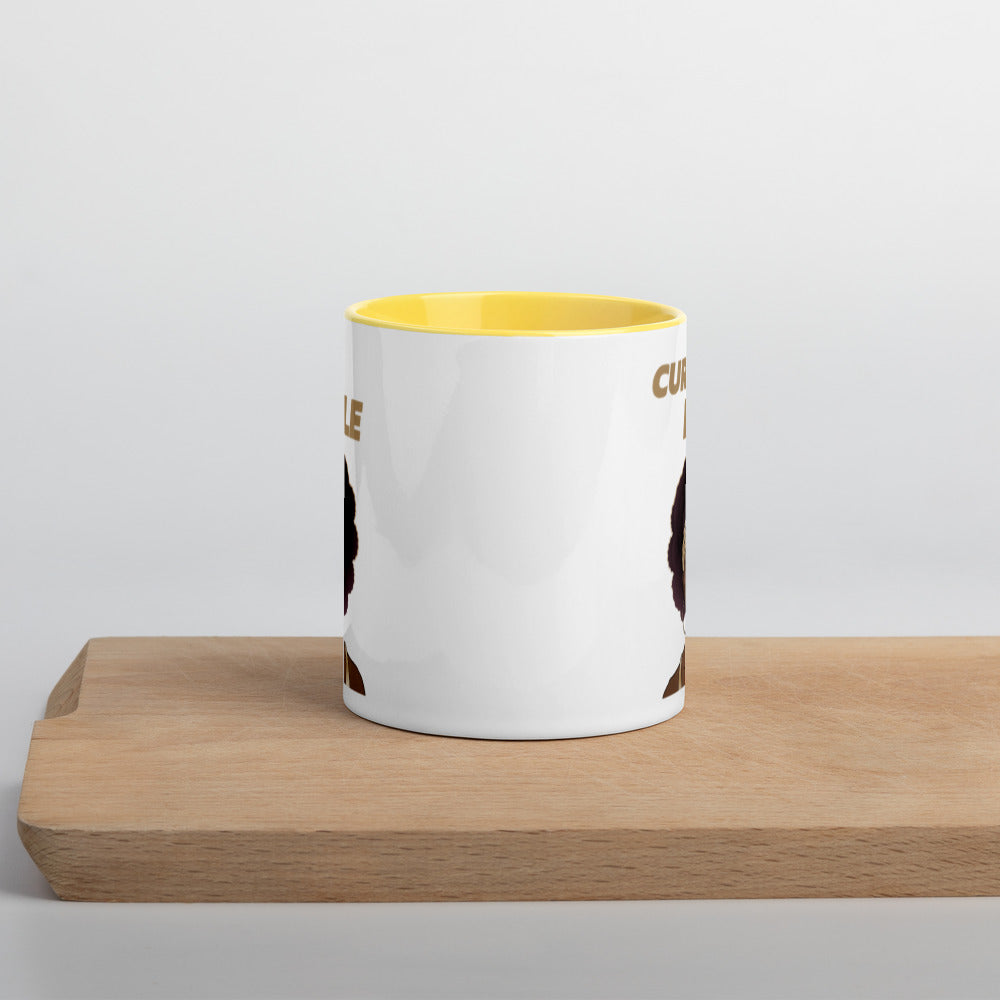 CURLS RULE- Mug with Color Inside