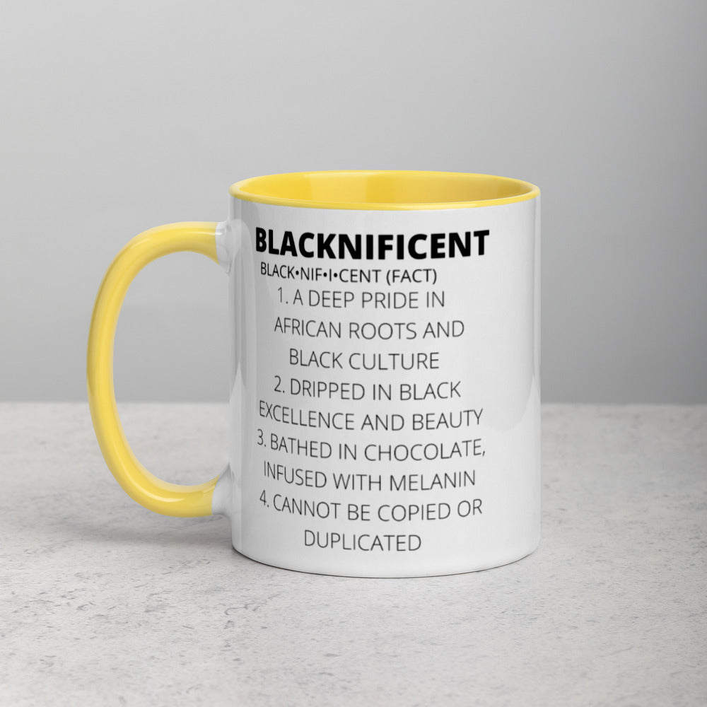 BLACKNIFICENT- Mug with Color Inside